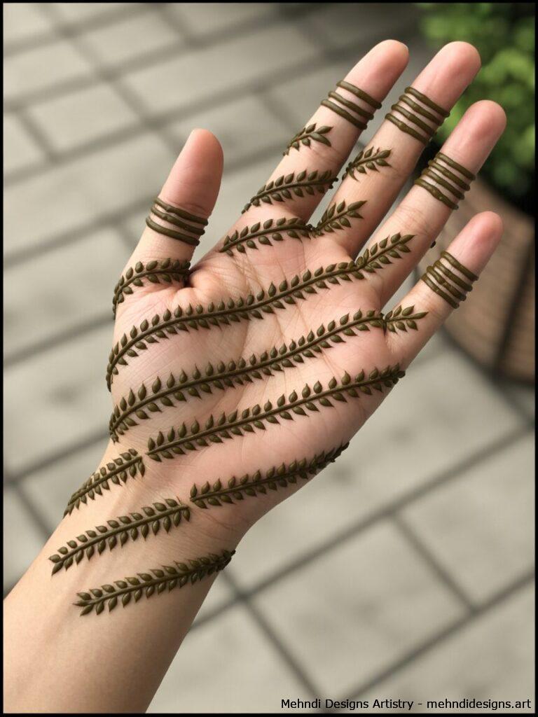 Diagonal Leafy Strips 3