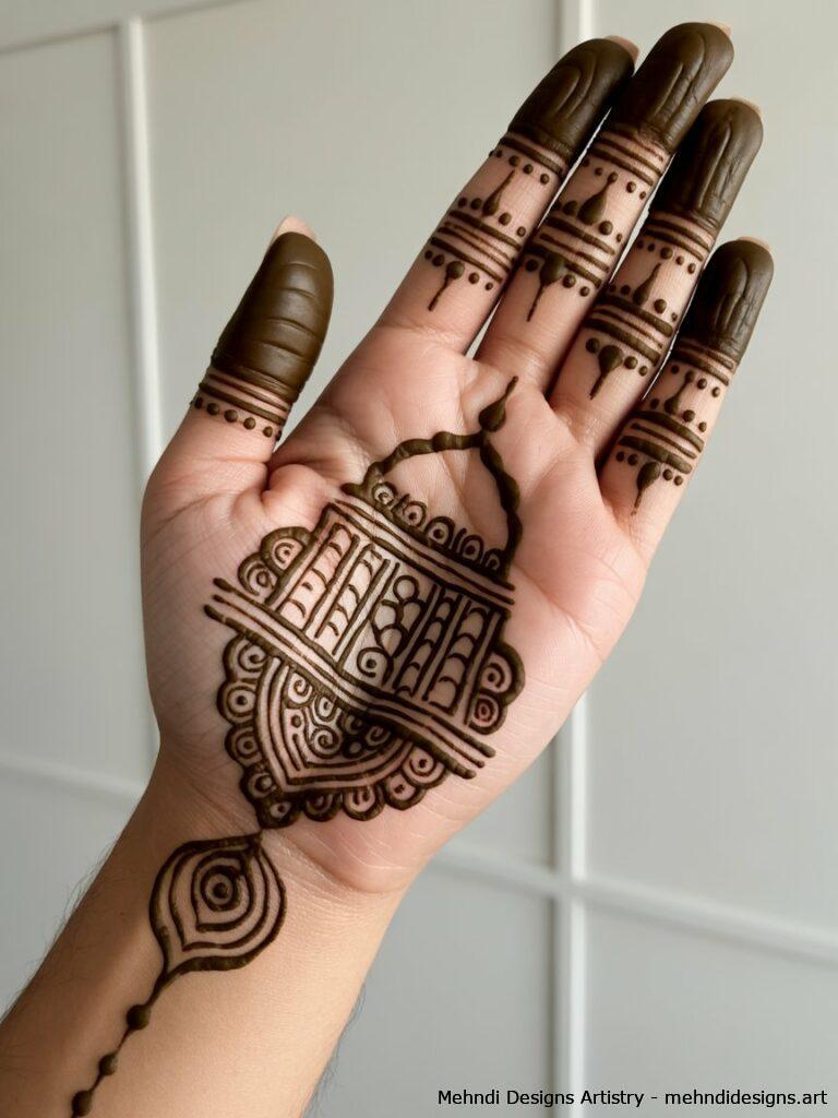 Dulhan Mehndi with Kalash Dhol and Mandap Elements 1
