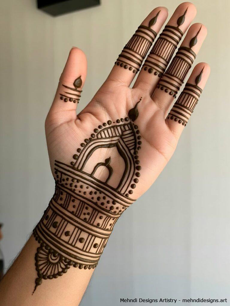 Dulhan Mehndi with Kalash Dhol and Mandap Elements 3