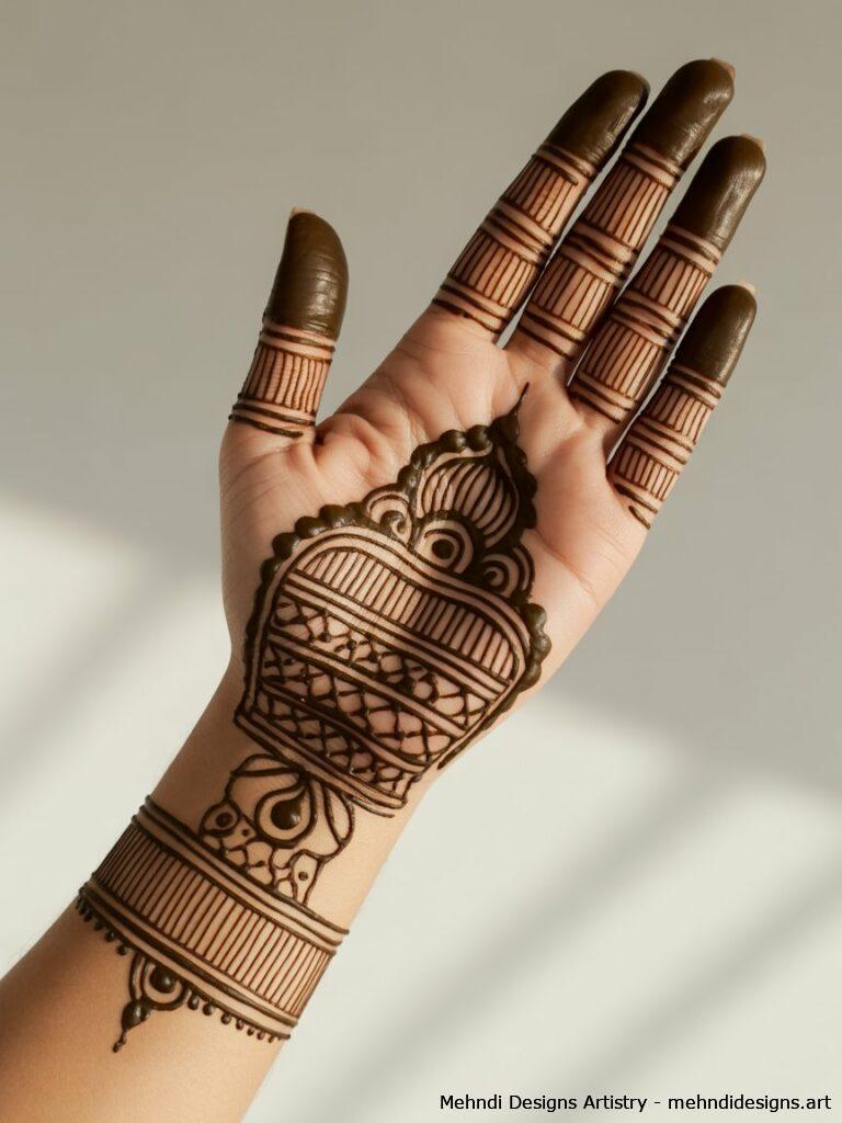 Dulhan Mehndi with Kalash Dhol and Mandap Elements 4