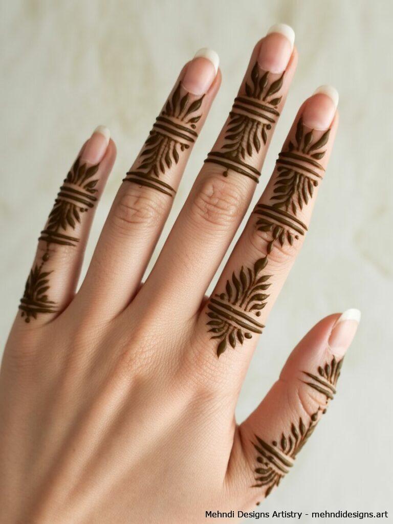 Finger Focused Mehndi Patterns 1