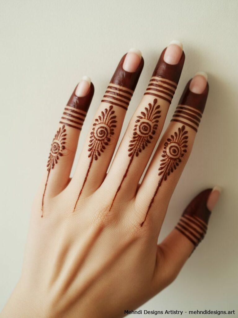 Finger Focused Mehndi Patterns 4