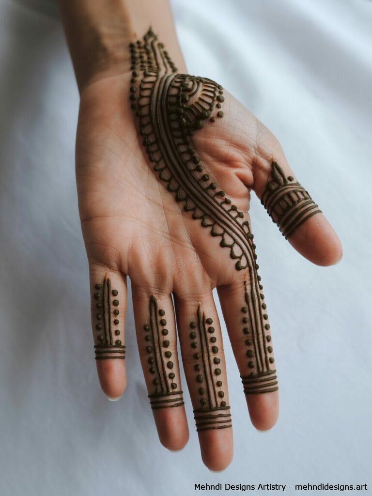 Finger Only Mehndi Designs 3