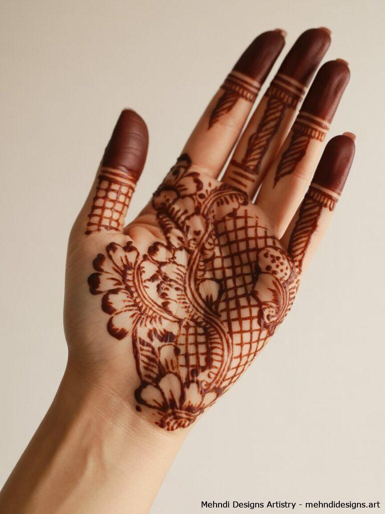 Floral Mesh with Dot Highlights 4