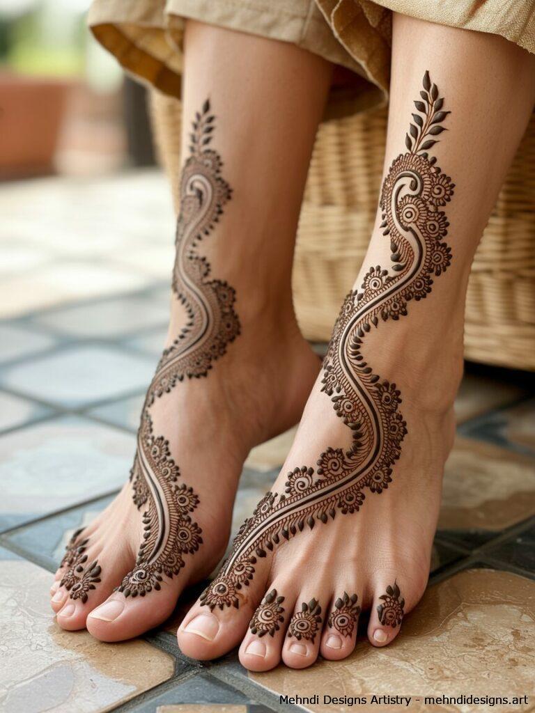 Foot mehndi inspirations 4