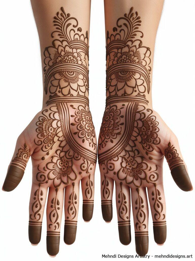 Full Hand Lotus Design 1