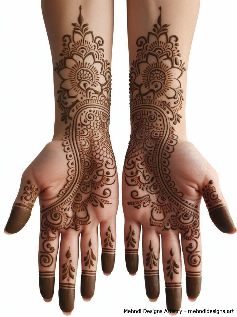 Full Hand Lotus Design 3