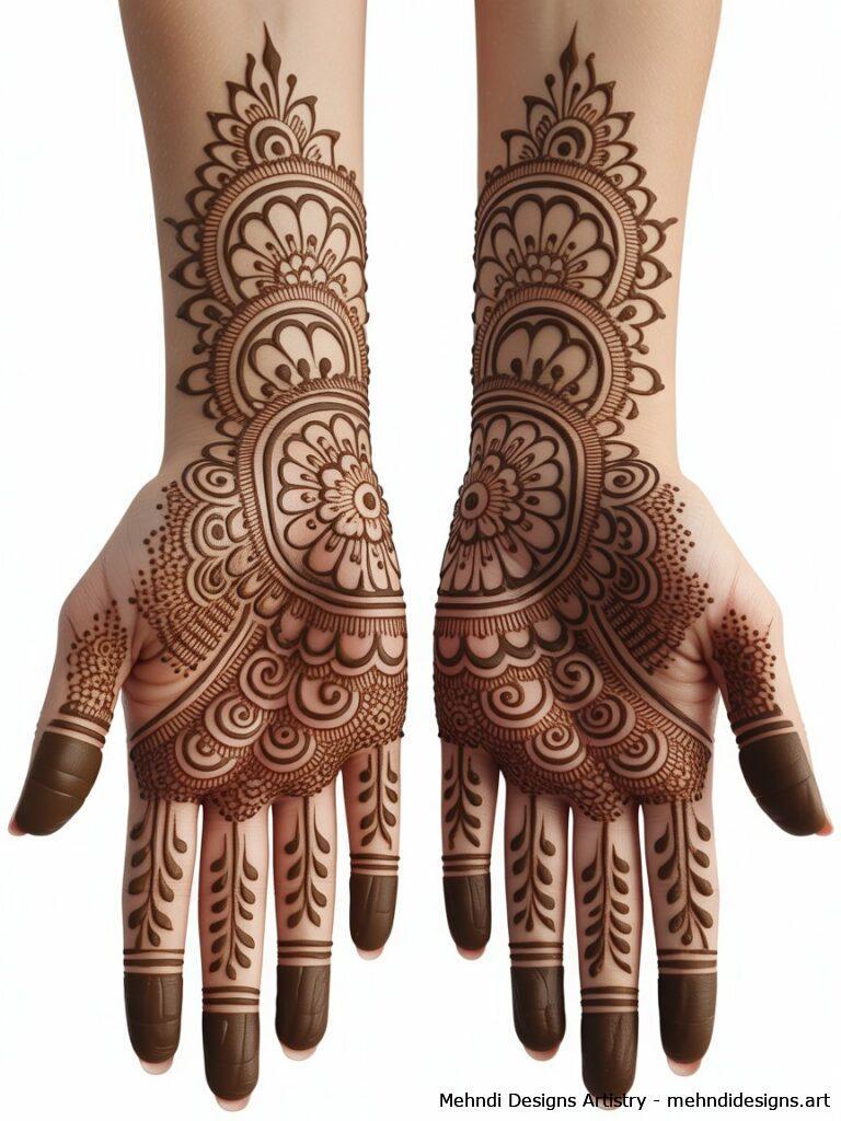 Full Hand Lotus Design 4