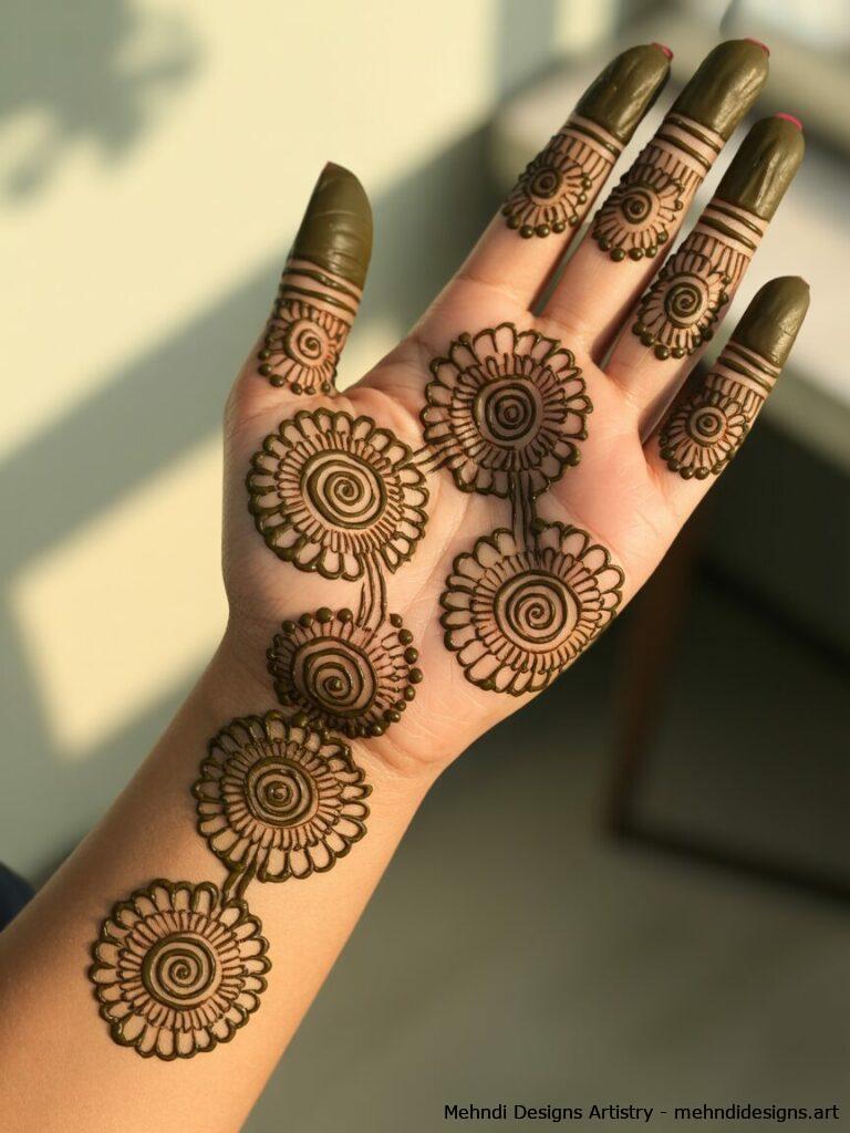 Full Hand Round Mehndi 1