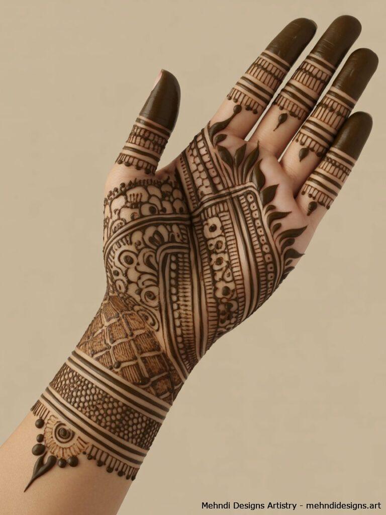 Full Hand Traditional Bridal Mehndi 3