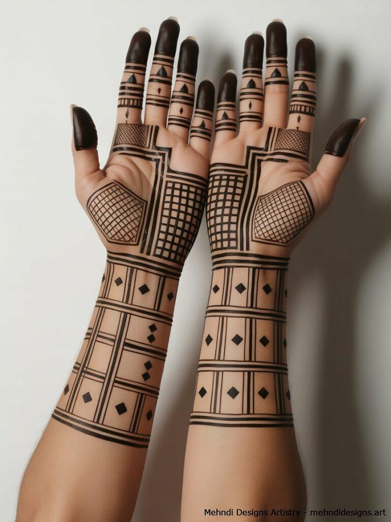 Geometric Mehndi Design 1