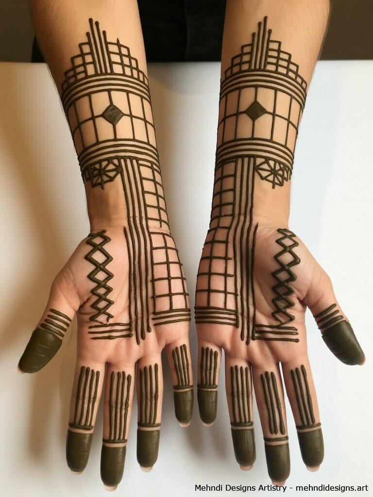 Geometric Mehndi Design 3