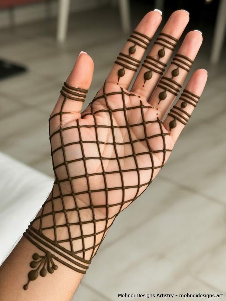 Grid and Dot Motif 1