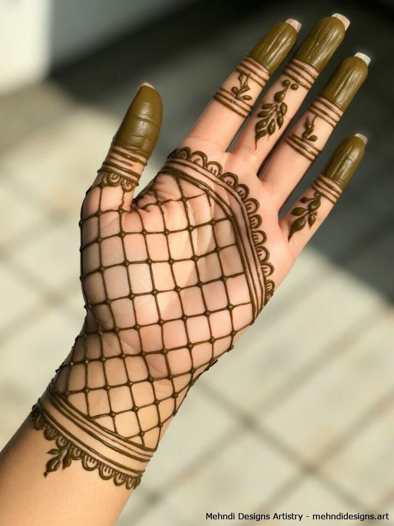 Grid and lace details 1