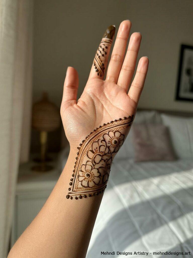 Half Hand Mehndi 4