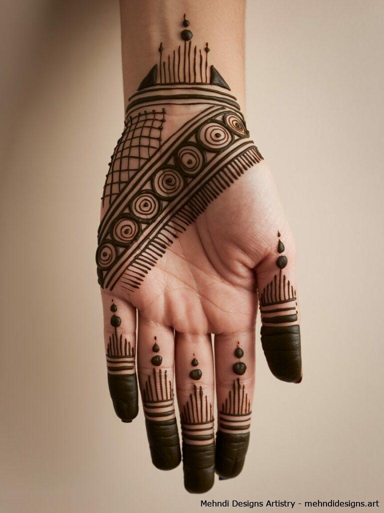 Half Hand Mehndi Designs 1