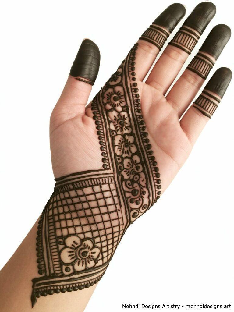 Half Hand Mehndi Designs 3