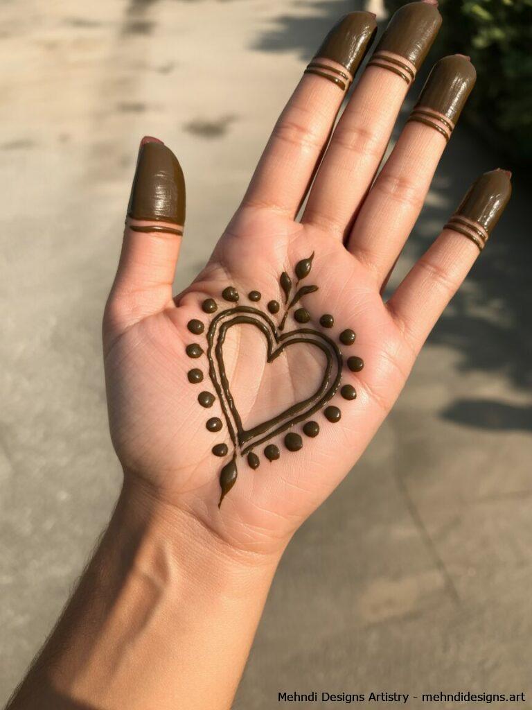 Heart inspired palm center 1
