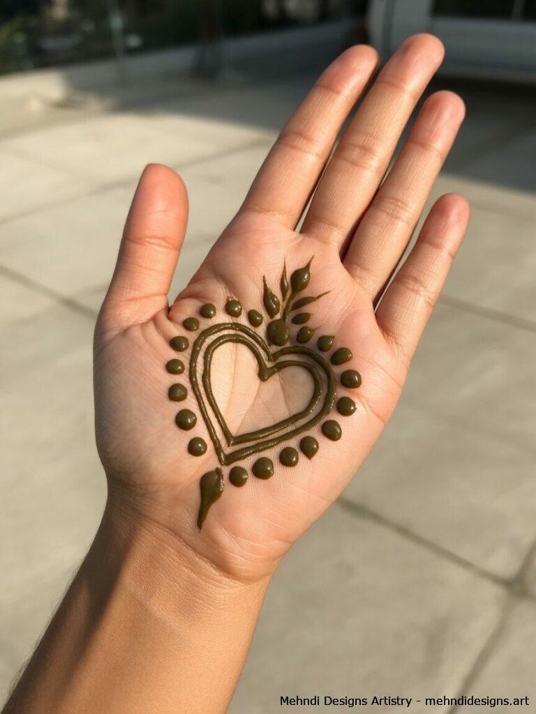 Heart inspired palm center 2