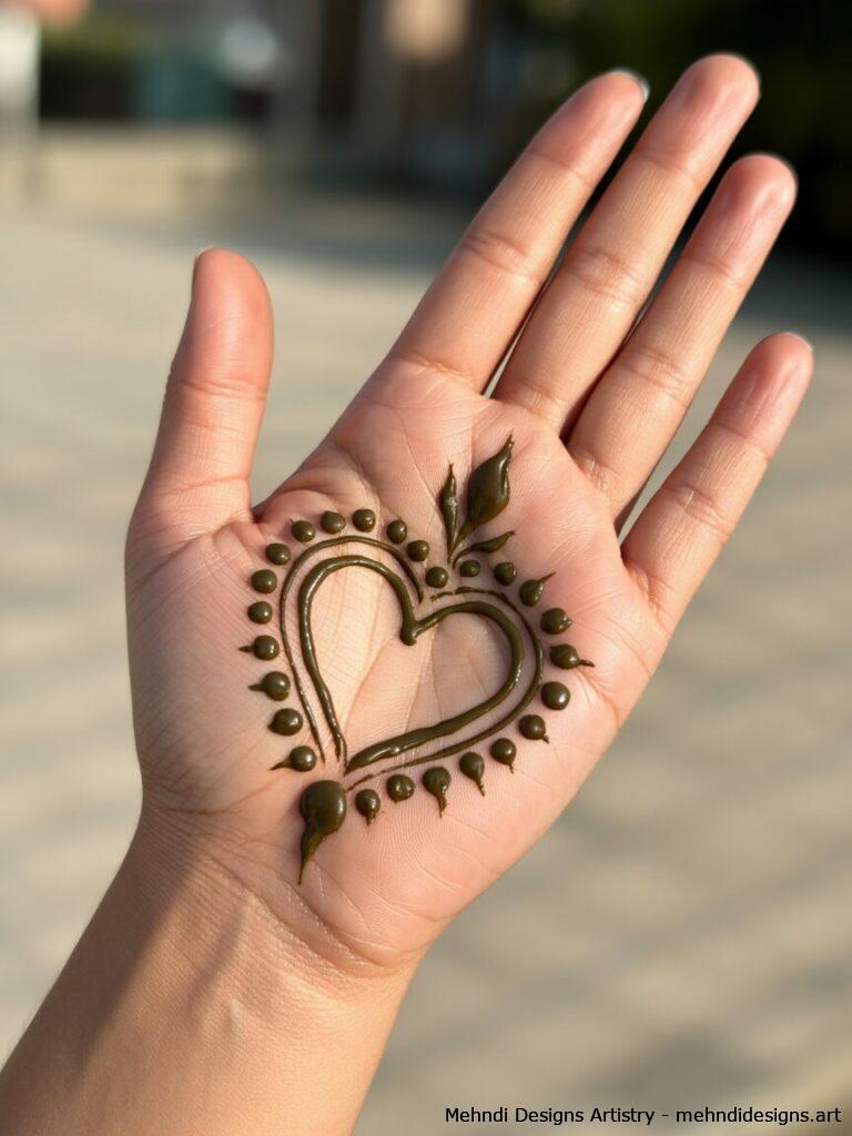 Heart inspired palm center 3