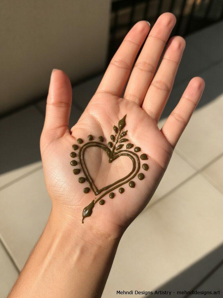 Heart inspired palm center 4