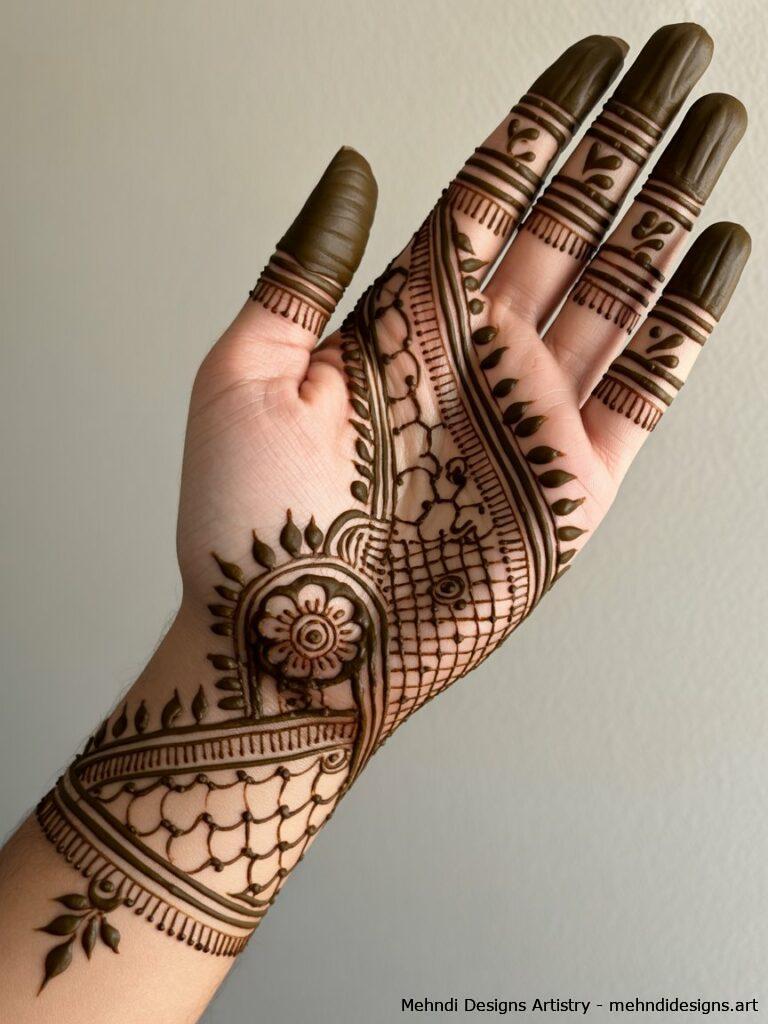 Indo Arabic Bridal Mehndi 1