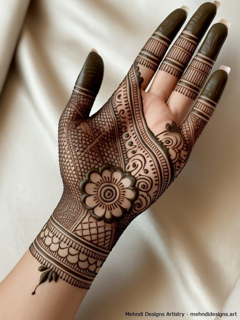 Indo Arabic Bridal Mehndi 3