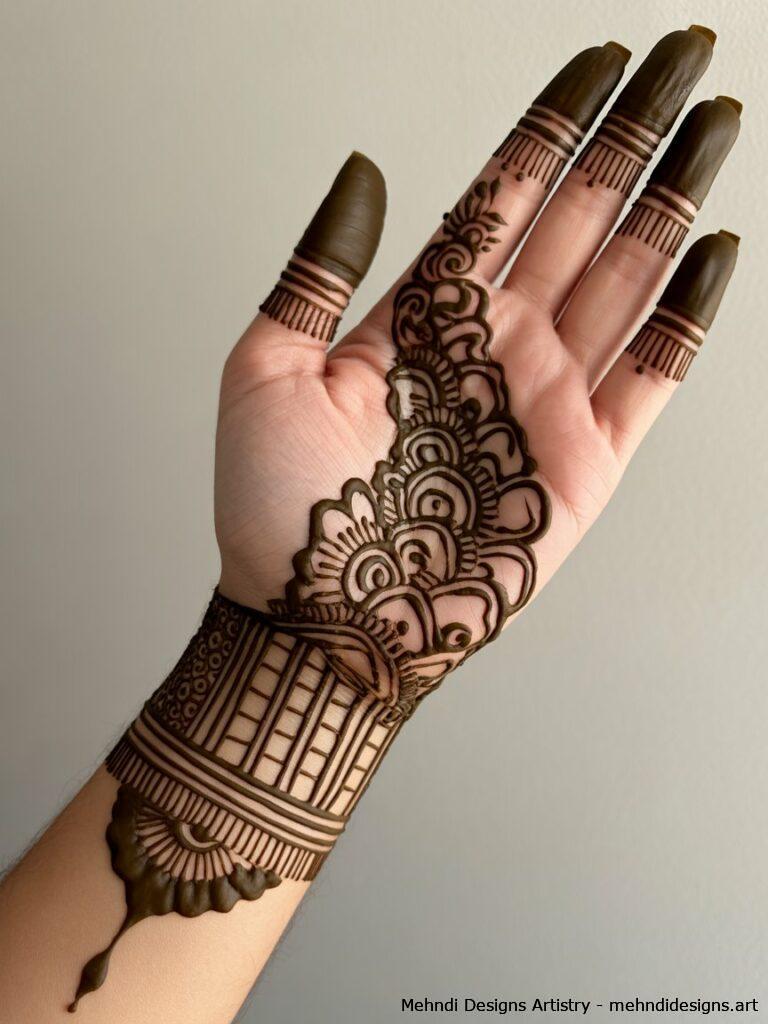 Indo Arabic Bridal Mehndi 4