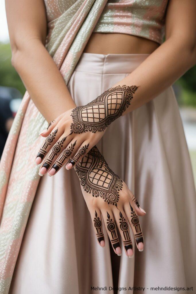 Indo Western Fusion Mehndi 3