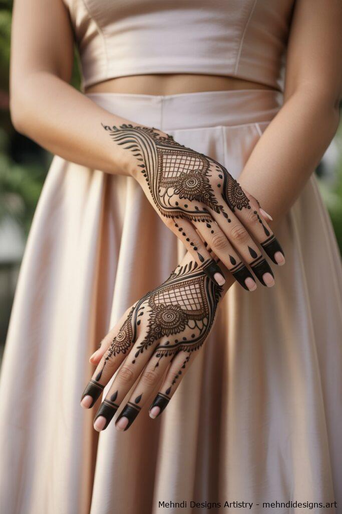 Indo Western Fusion Mehndi 4