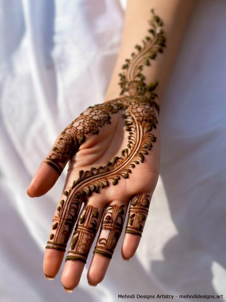 Intricate Full Hand Bel Design 1