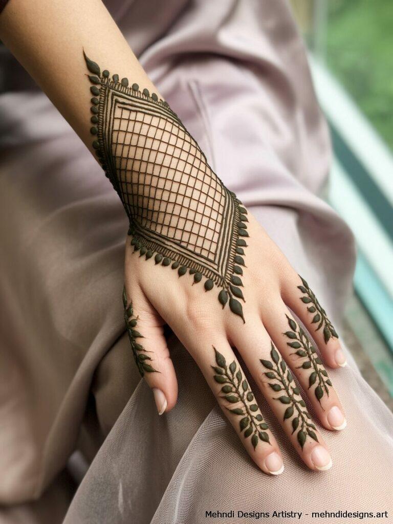 Stylish Back Hand Mehndi Designs