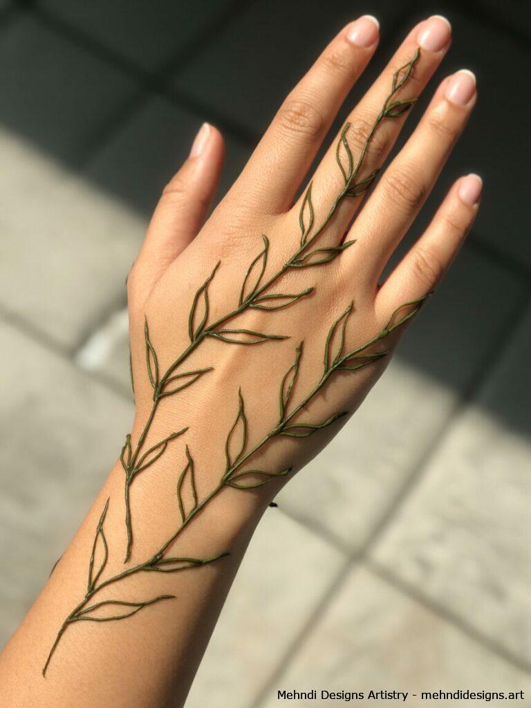 Leafy minimalist vines 1