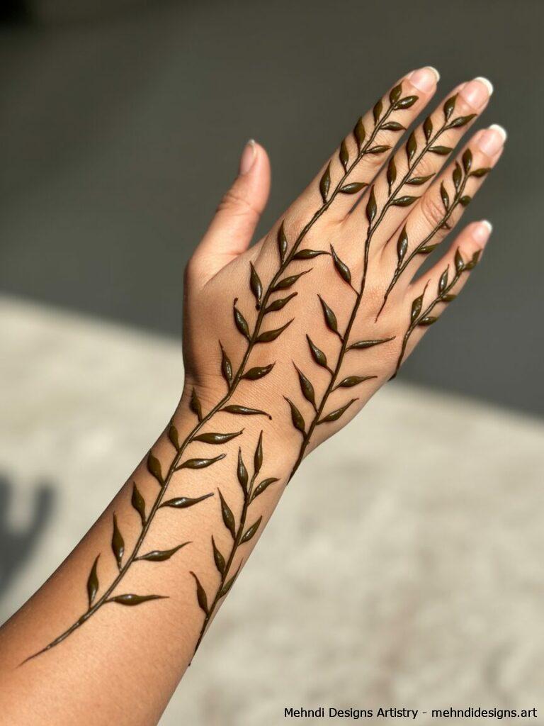 Leafy minimalist vines 4