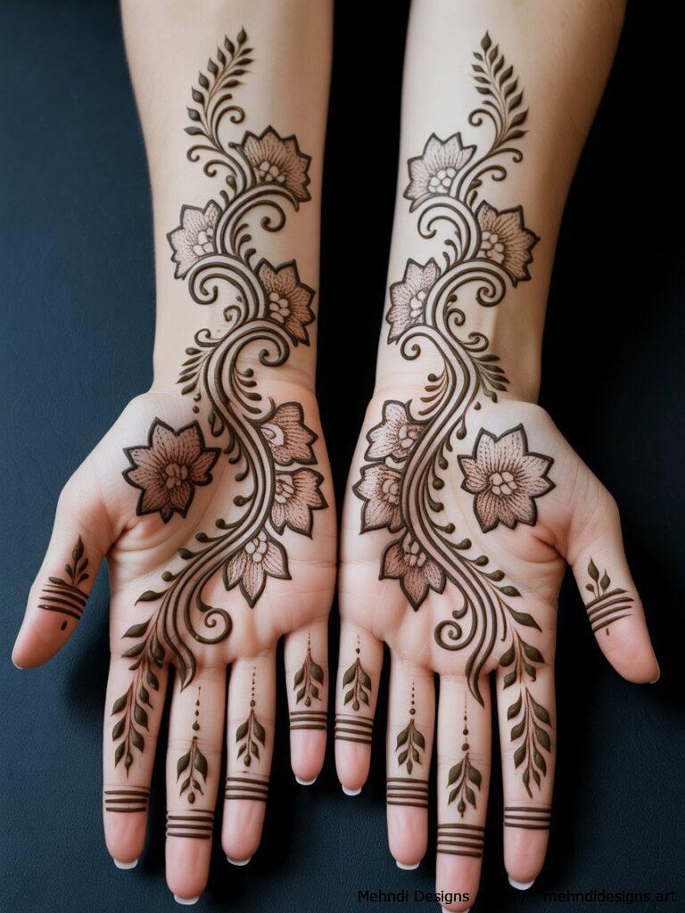 Lotus Vine Design 2