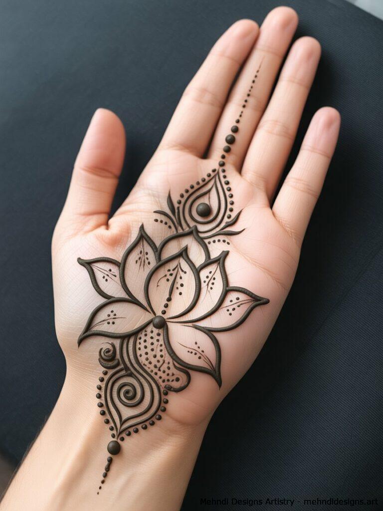 Lotus with Dotted Detailing 1