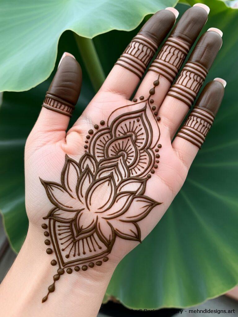 Lotus with Geometric Elements 1