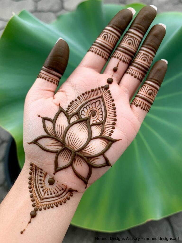 Lotus with Geometric Elements 2