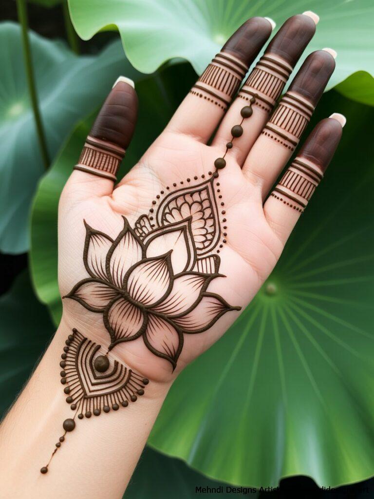 Lotus with Geometric Elements 4