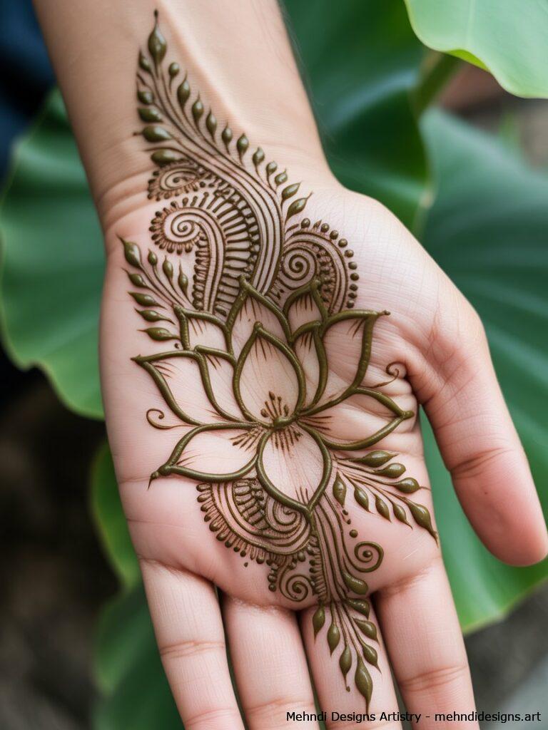 Lotus with Leaves 4