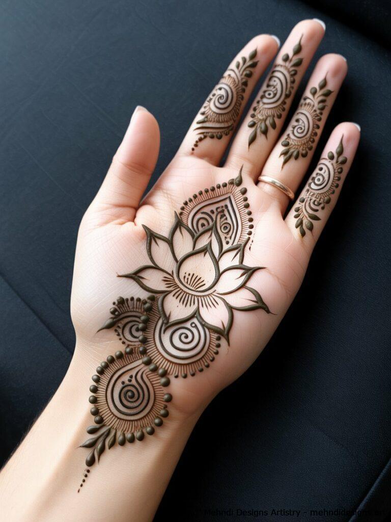 Lotus with Paisley Patterns 4