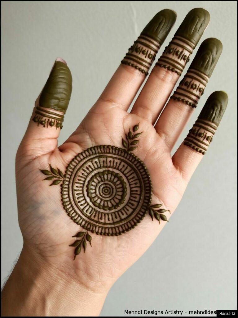 Mandala on Palm with Finger Detailing 2
