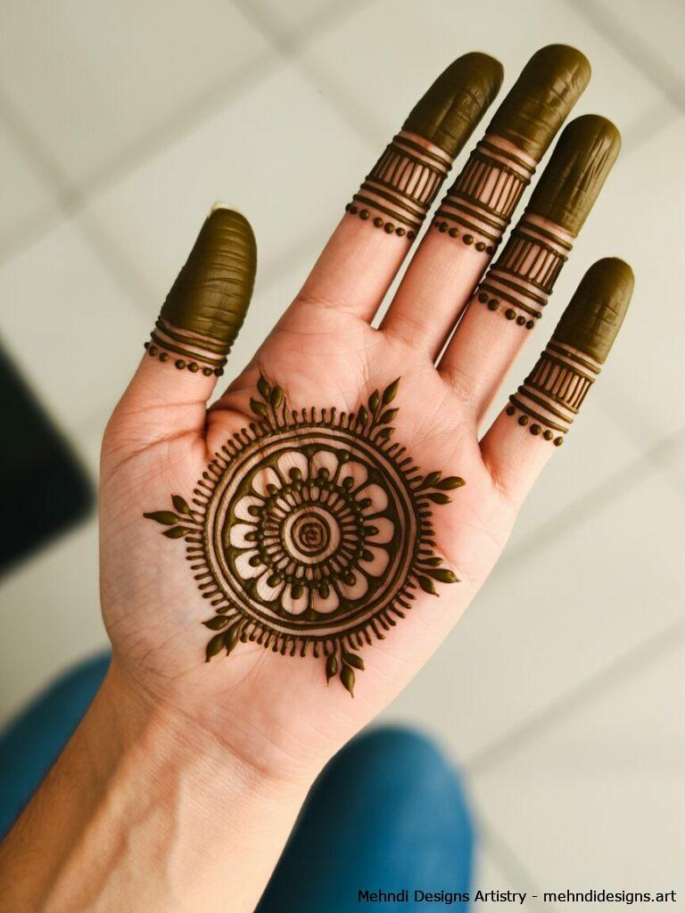 Mandala on Palm with Finger Detailing 3