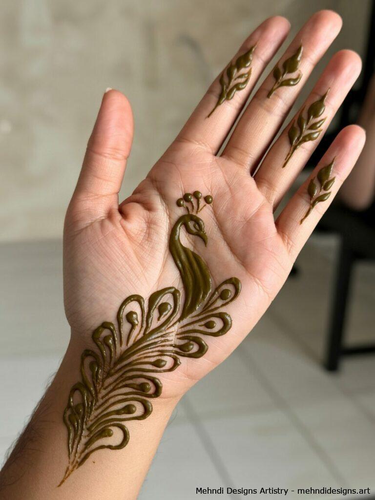 Minimal Peacock Design 1