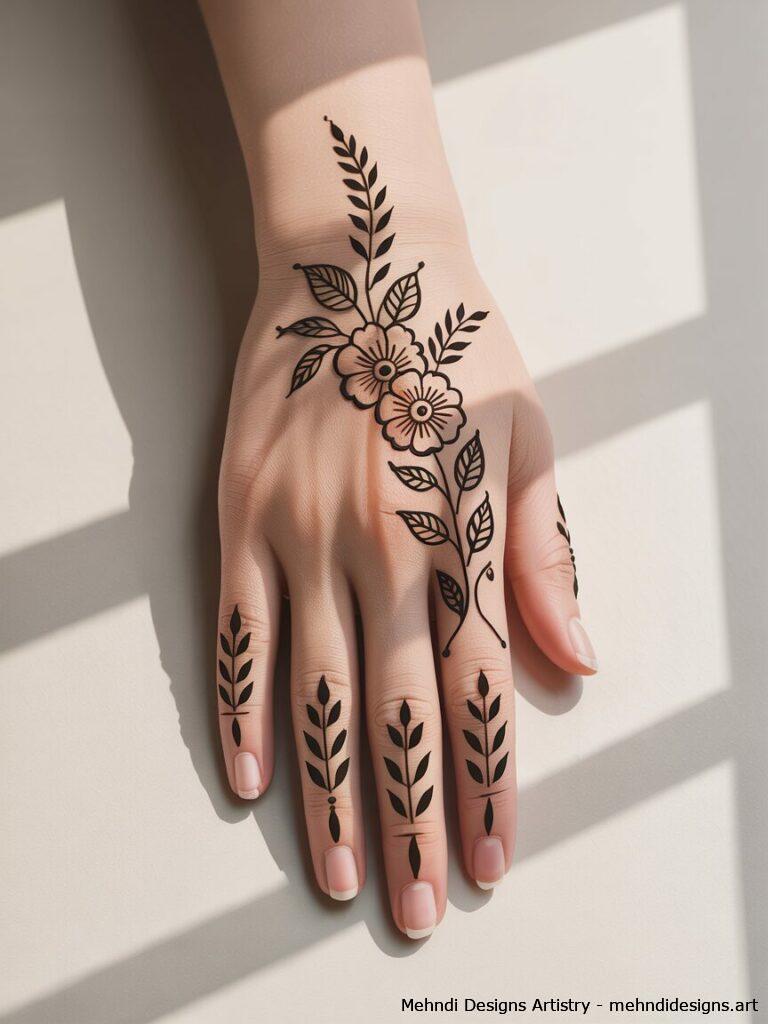 Minimalist Mehndi 2
