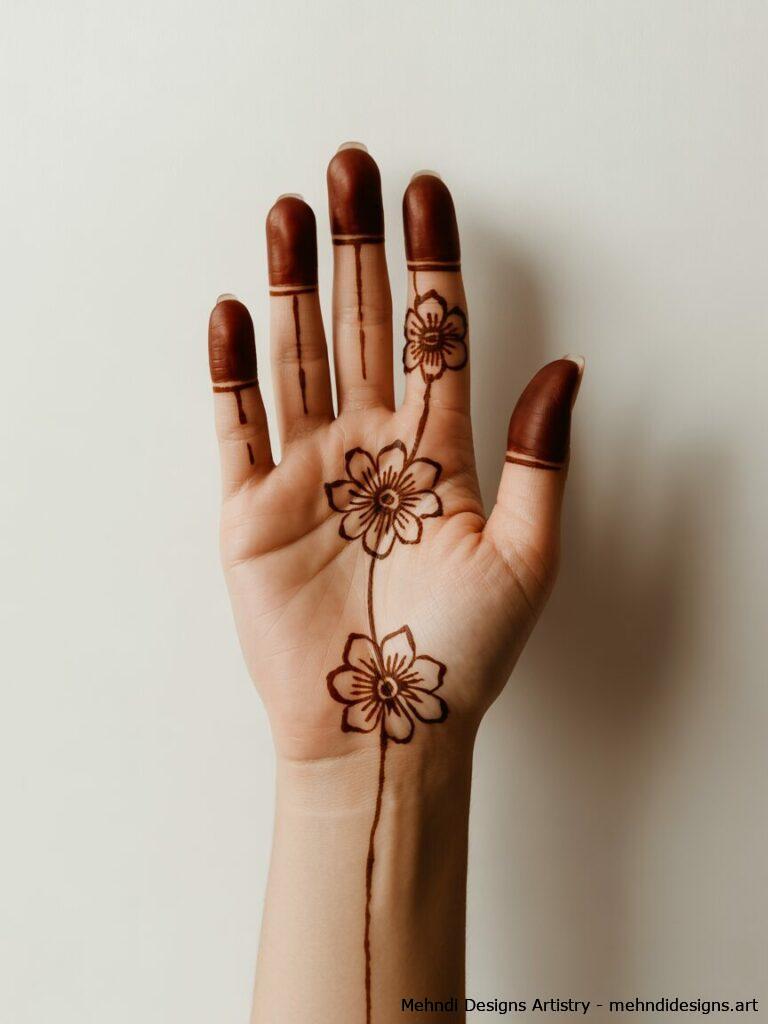 Minimalist Pakistani Mehndi 1