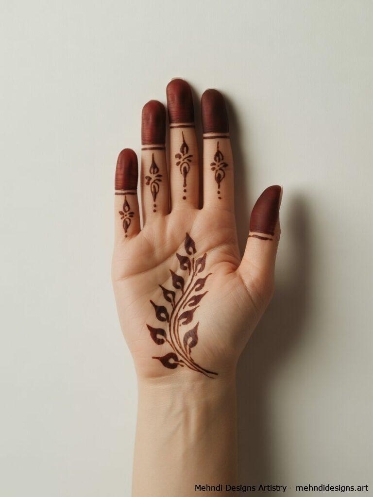Minimalist Pakistani Mehndi 2