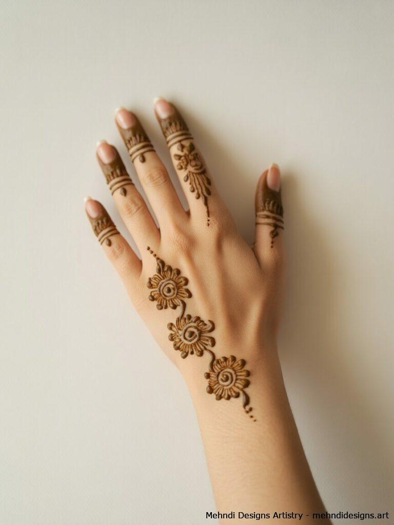 Minimalist Pakistani Mehndi 3