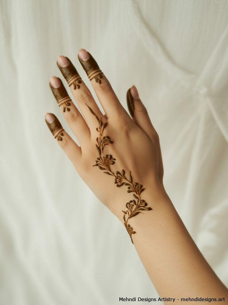 Minimalist Pakistani Mehndi 4