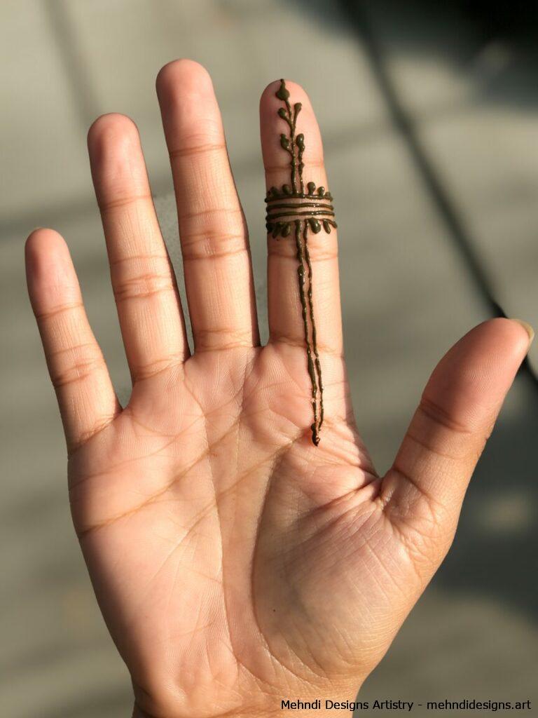 One finger highlights 2